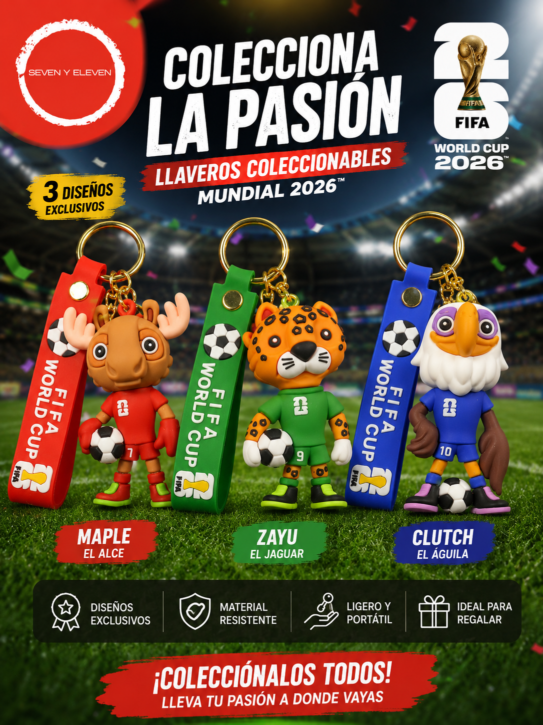 LLAVEROS MUNDIAL MASCOTAS